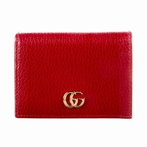 Gucci | GG Marmont Compact Wallet In Red